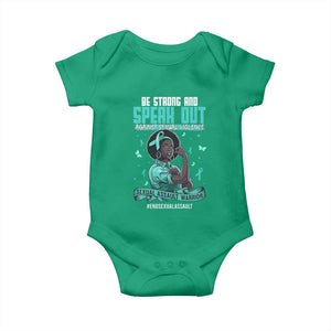 Sexual Assault Awareness Baby Onesie Support African Women Stop Sexual Abuse Awareness TS14 Irish Green Print Your Wear