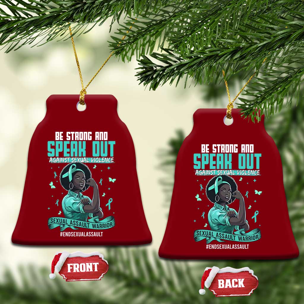 Sexual Assault Awareness Ceramic Ornament Support African Women Stop Sexual Abuse Awareness TS14 Print Your Wear