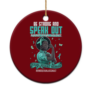 Sexual Assault Awareness Ceramic Ornament Support African Women Stop Sexual Abuse Awareness TS14 1pc Red Print Your Wear