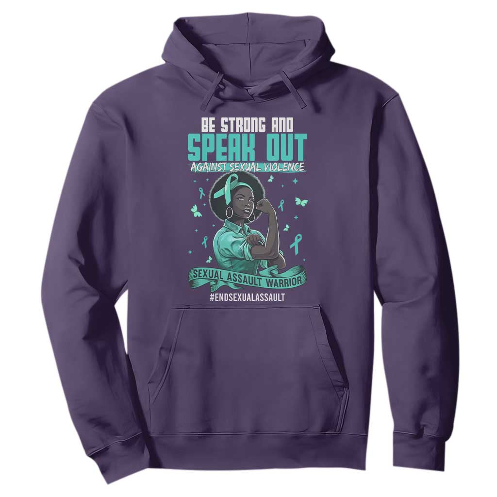 Sexual Assault Awareness Hoodie Support African Women Stop Sexual Abuse Awareness TS14 Purple Print Your Wear