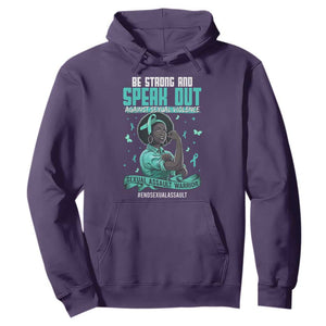 Sexual Assault Awareness Hoodie Support African Women Stop Sexual Abuse Awareness TS14 Purple Print Your Wear