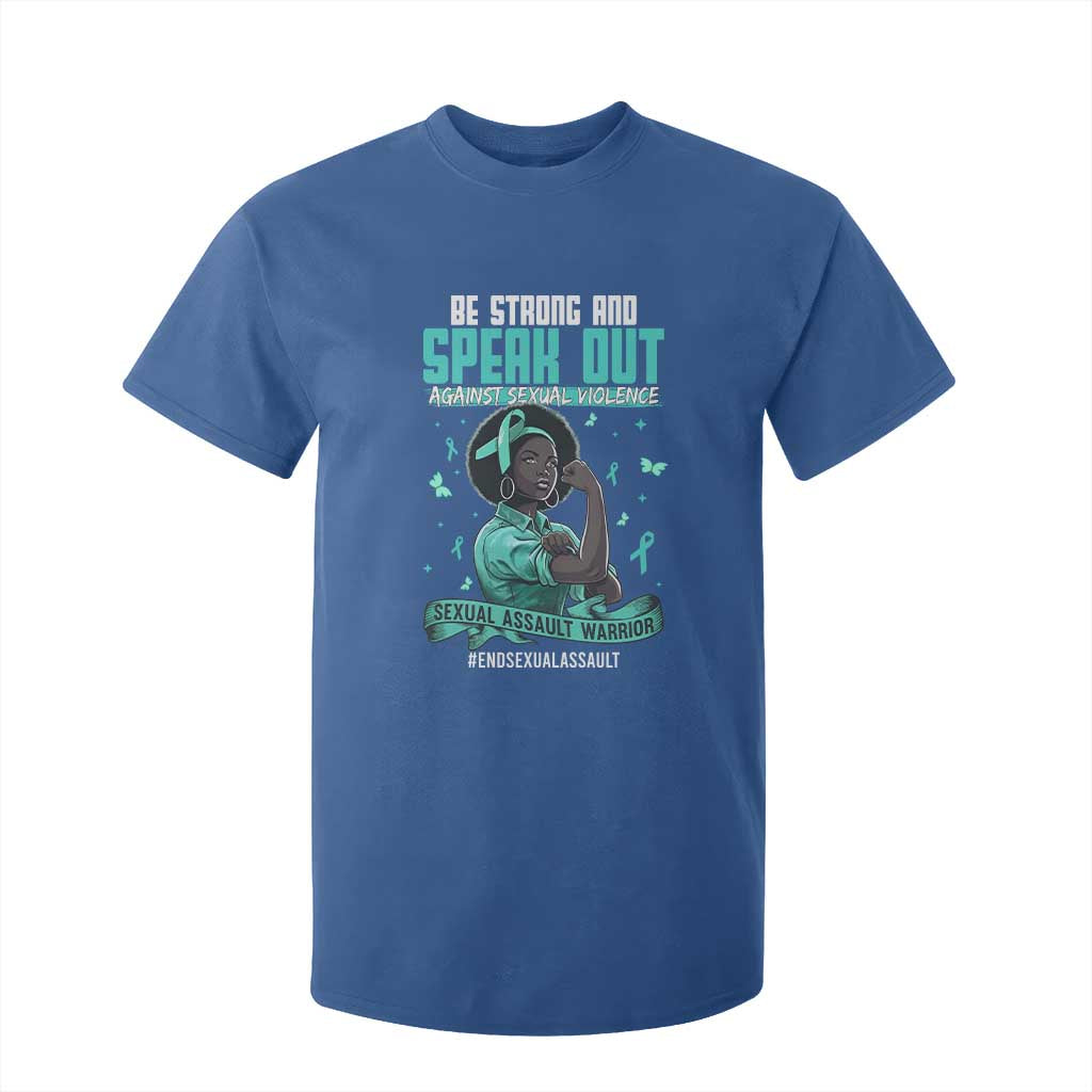 Sexual Assault Awareness T Shirt For Kid Support African Women Stop Sexual Abuse Awareness TS14 Royal Blue Print Your Wear