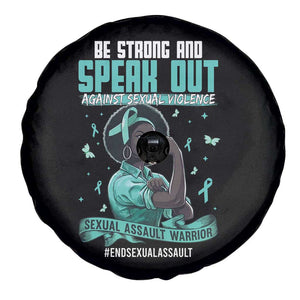Sexual Assault Awareness Spare Tire Cover Support African Women Stop Sexual Abuse Awareness TS14 Print Your Wear