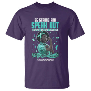 Sexual Assault Awareness T Shirt Support African Women Stop Sexual Abuse Awareness TS14 Purple Print Your Wear