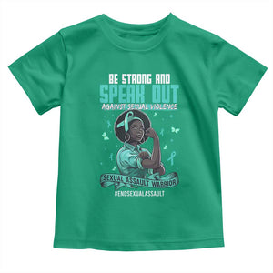 Sexual Assault Awareness Toddler T Shirt Support African Women Stop Sexual Abuse Awareness TS14 Irish Green Print Your Wear