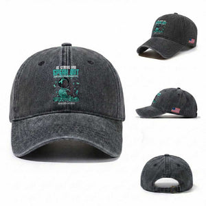 Sexual Assault Awareness Washed Cotton Baseball Cap Support African Women Stop Sexual Abuse Awareness TS14 Washed Cap Universal Fit Dark Gray Print Your Wear