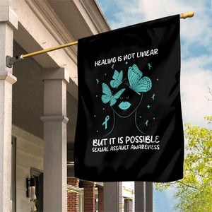 Sexual Assault Awareness Garden Flag Healing Is Not Linear But It Is Possible TS14 Print Your Wear