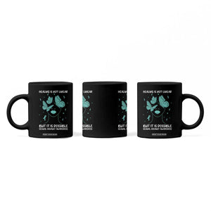 Sexual Assault Awareness Coffee Mug Healing Is Not Linear But It Is Possible TS14 Print Your Wear