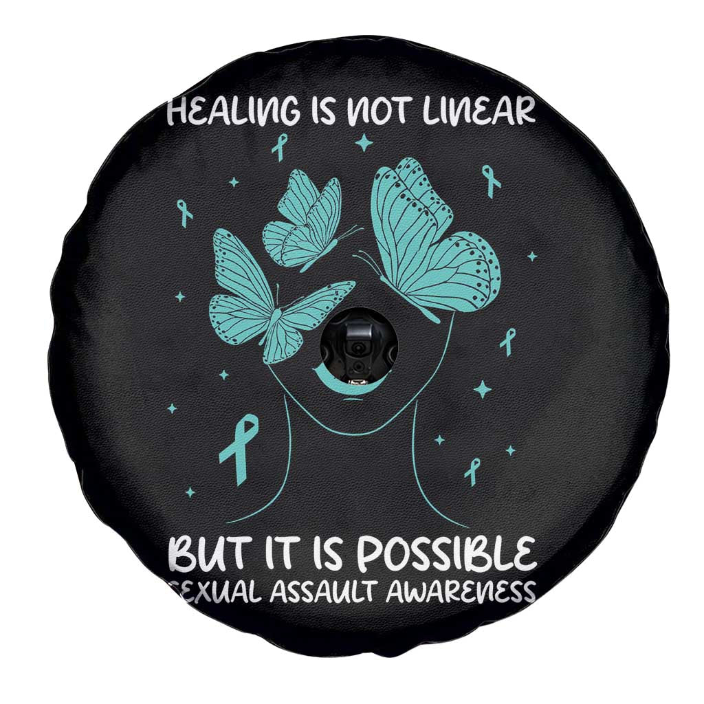 Sexual Assault Awareness Spare Tire Cover Healing Is Not Linear But It Is Possible TS14 Print Your Wear