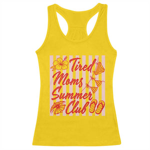 Tired Moms Summer Club Racerback Tank Top Funny Mom Life Beach Vacation TS14 Daisy Print Your Wear