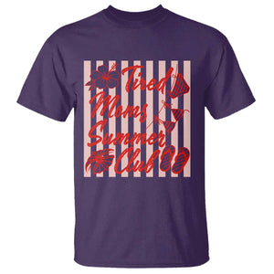 Tired Moms Summer Club T Shirt Funny Mom Life Beach Vacation TS14 Purple Print Your Wear