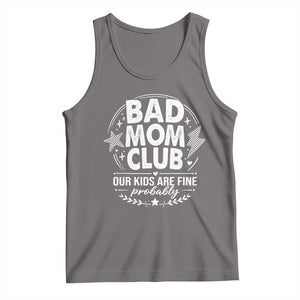 Bad Moms Club Tank Top Our Kids Are Fine Funny Mom Mother’s Day Gift TS14 Deep Heather Print Your Wear