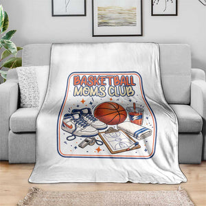 Basketball Moms Club Throw Blanket Funny Mother’s Day Gift TS14 Print Your Wear