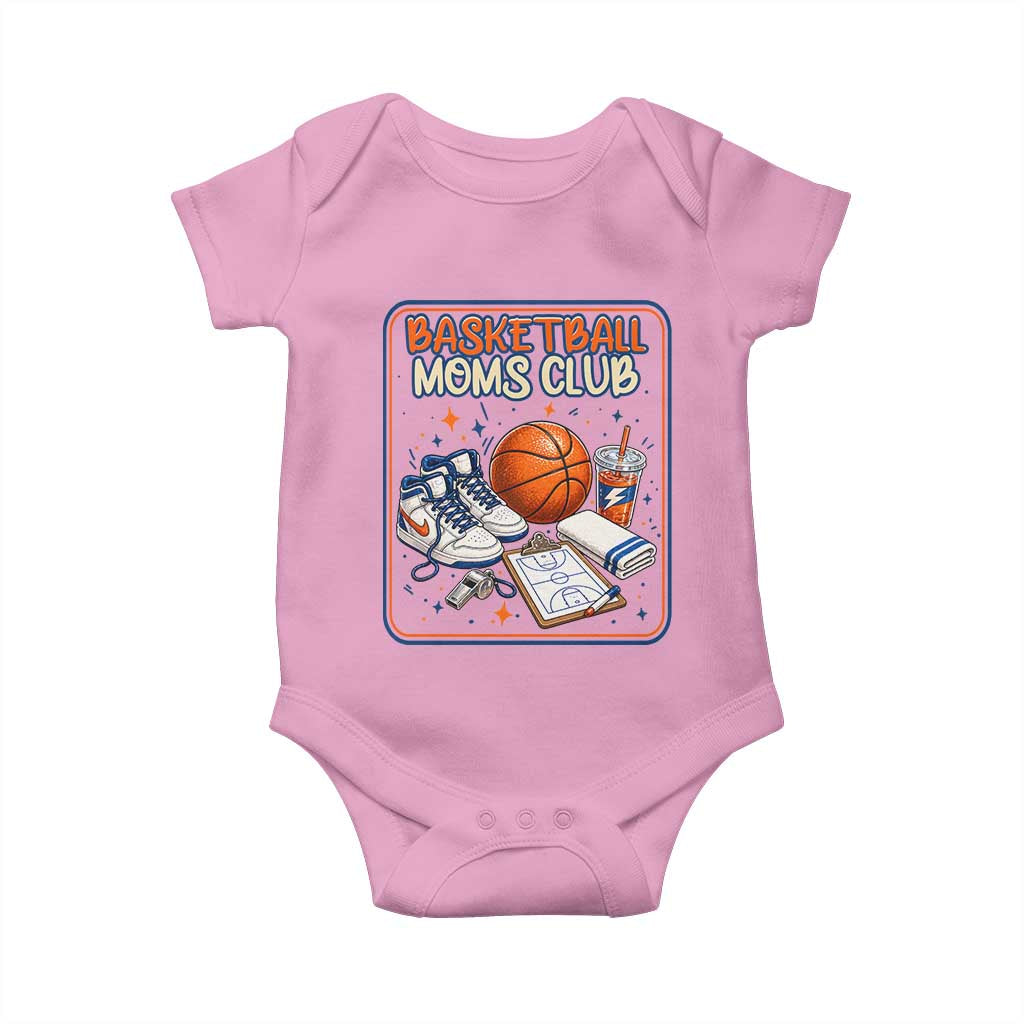 Basketball Moms Club Baby Onesie Funny Mother’s Day Gift TS14 Light Pink Print Your Wear