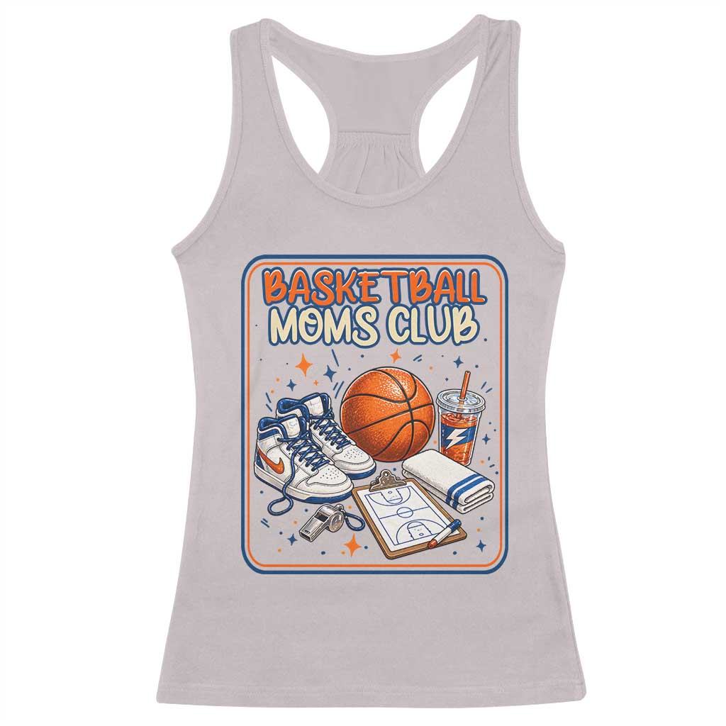 Basketball Moms Club Racerback Tank Top Funny Mother’s Day Gift TS14 Ice Gray Print Your Wear