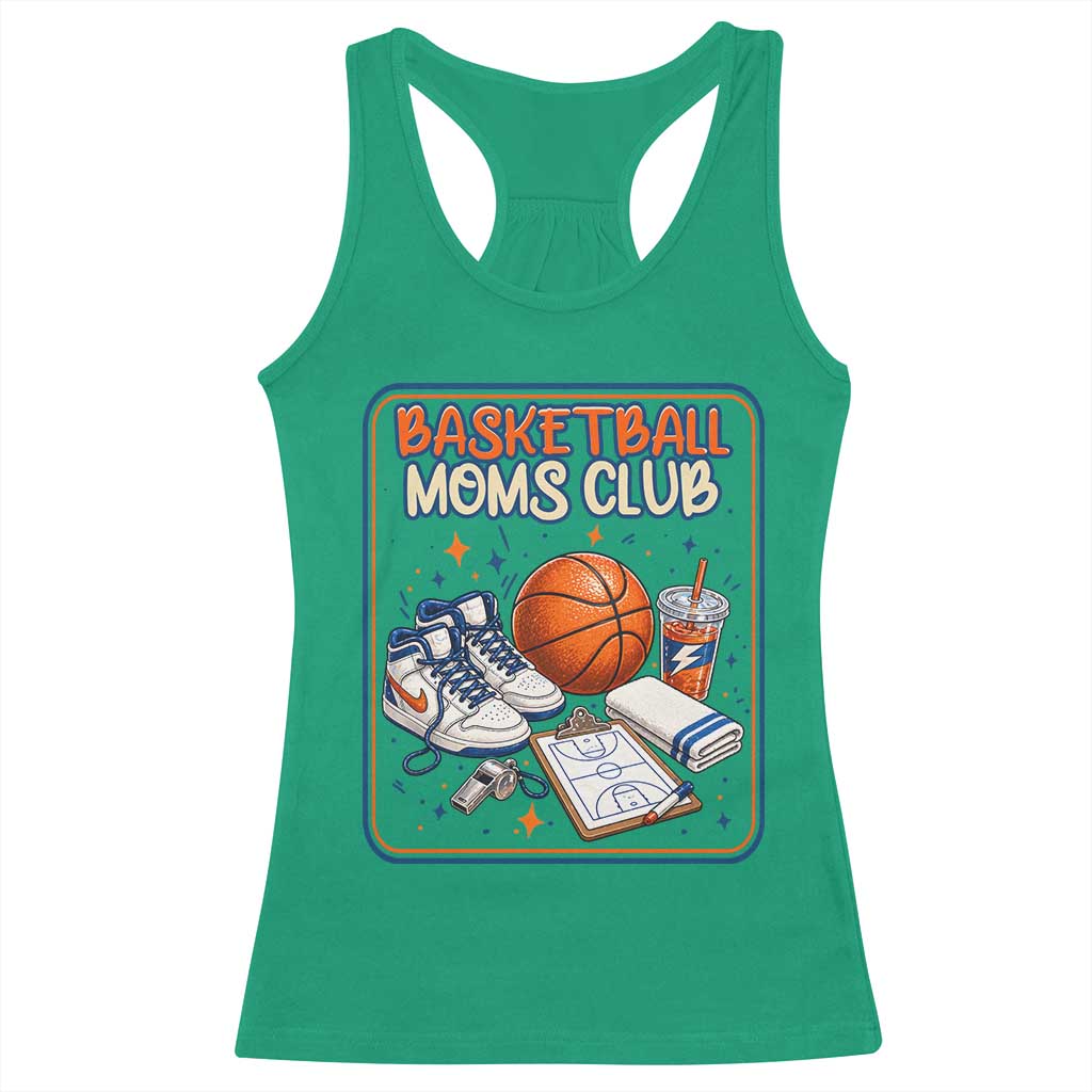 Basketball Moms Club Racerback Tank Top Funny Mother’s Day Gift TS14 Irish Green Print Your Wear