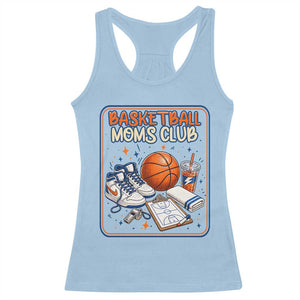 Basketball Moms Club Racerback Tank Top Funny Mother’s Day Gift TS14 Light Blue Print Your Wear