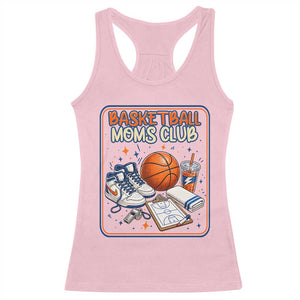 Basketball Moms Club Racerback Tank Top Funny Mother’s Day Gift TS14 Light Pink Print Your Wear