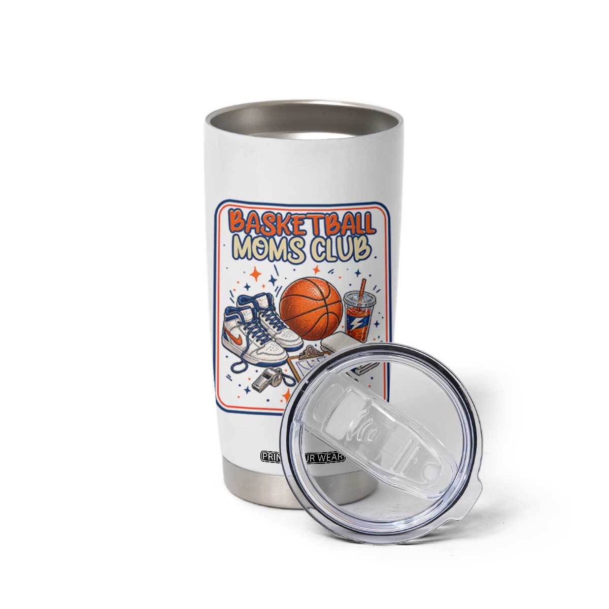 Basketball Moms Club Tumbler Cup Funny Mother’s Day Gift TS14 Print Your Wear
