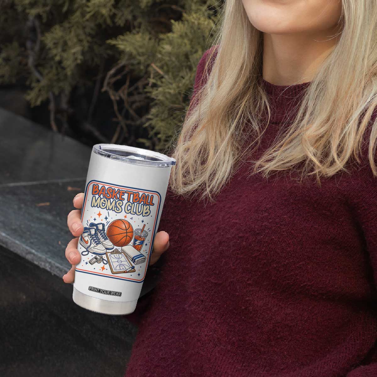 Basketball Moms Club Tumbler Cup Funny Mother’s Day Gift TS14 Print Your Wear