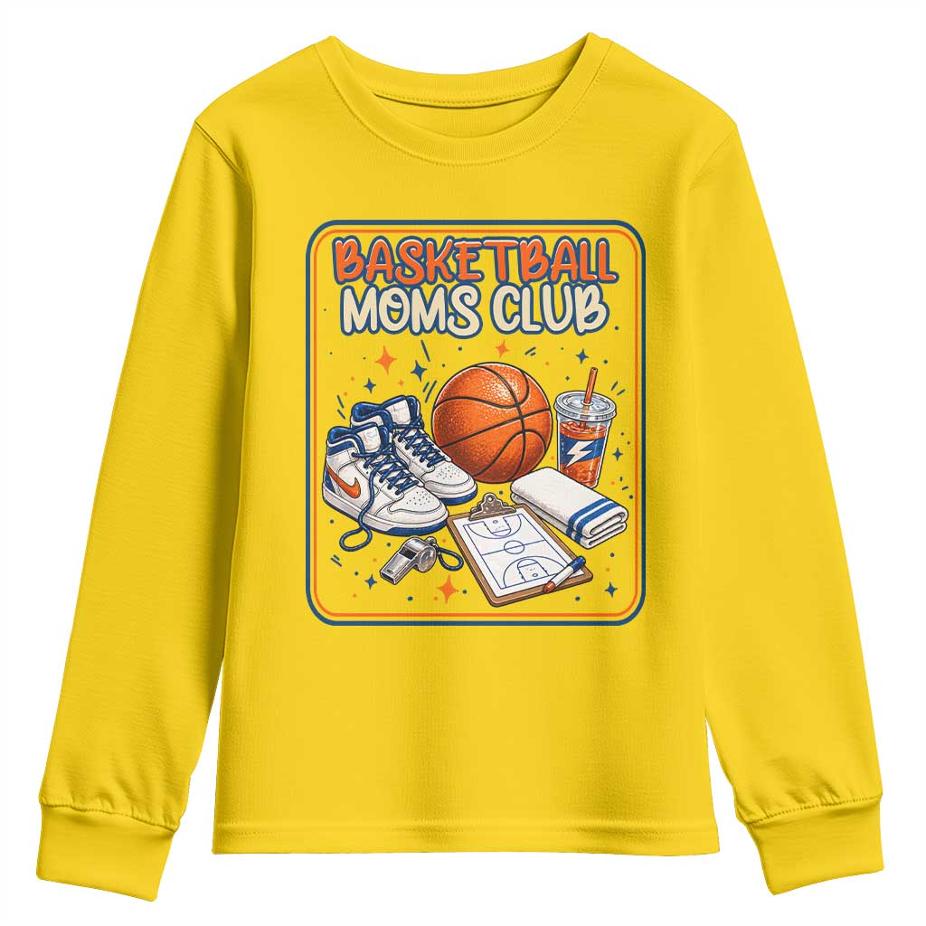 Basketball Moms Club Youth Sweatshirt Funny Mother’s Day Gift TS14 Daisy Print Your Wear