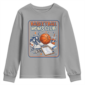 Basketball Moms Club Youth Sweatshirt Funny Mother’s Day Gift TS14 Sport Gray Print Your Wear