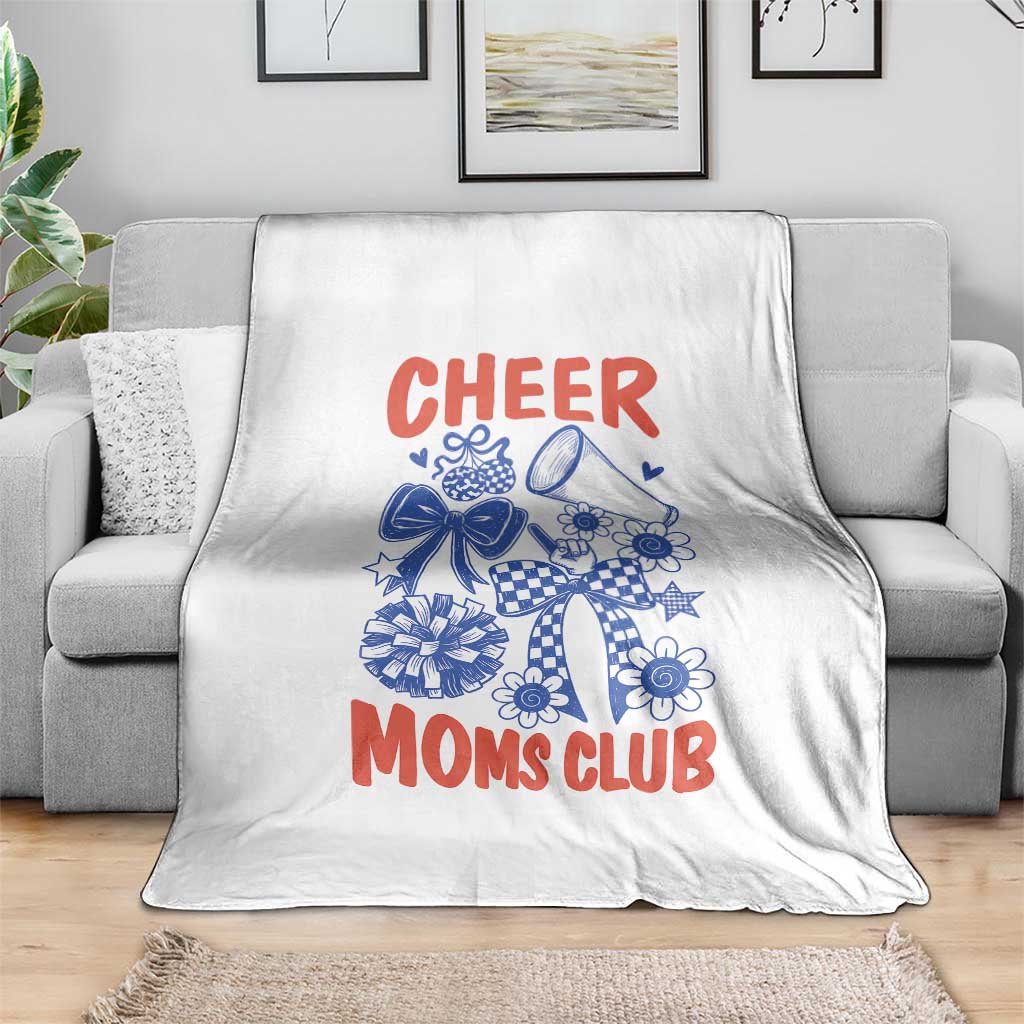 Cheer Moms Club Throw Blanket Funny Cheerleading Mom Mother’s Day Gift TS14 Print Your Wear