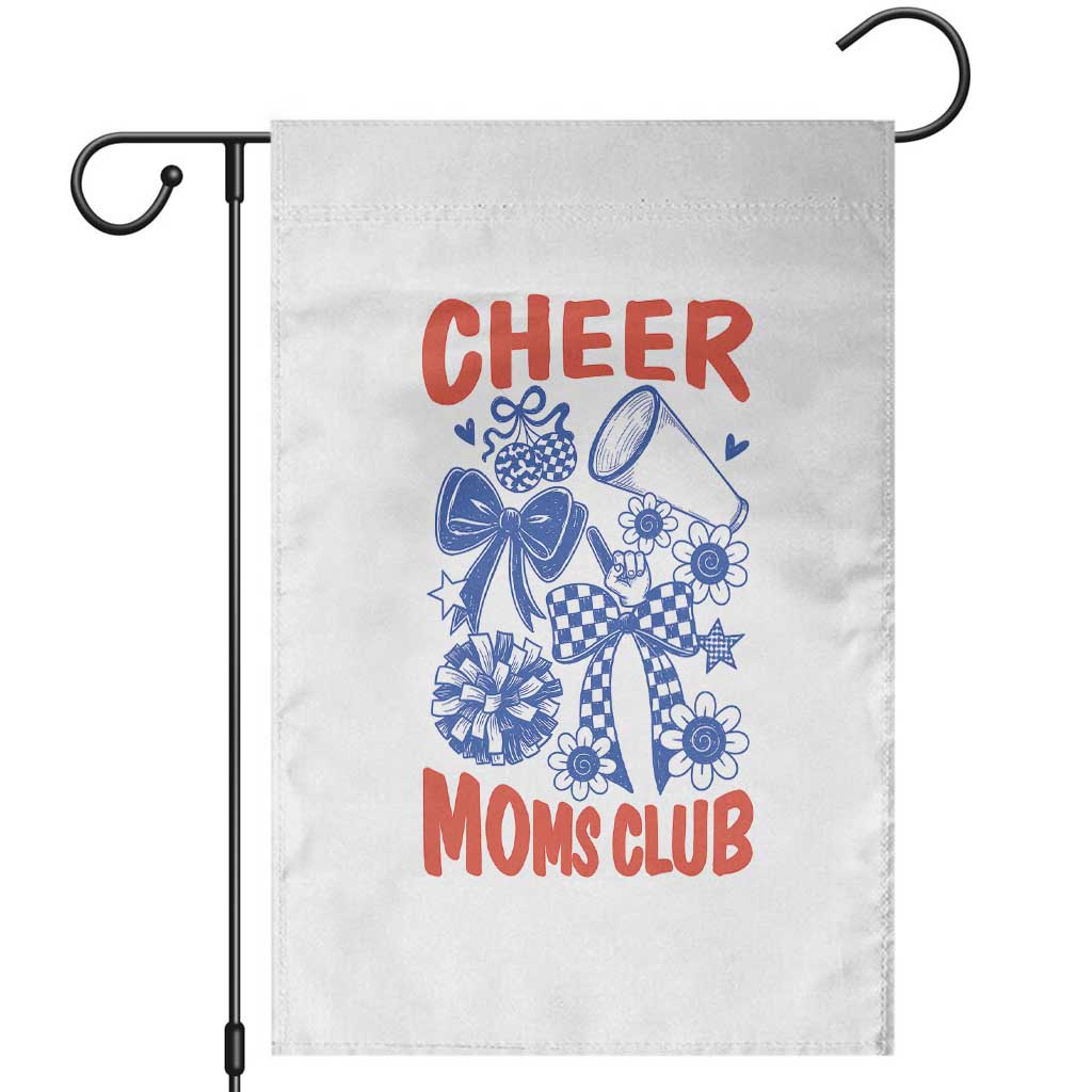 Cheer Moms Club Garden Flag Funny Cheerleading Mom Mother’s Day Gift TS14 White Print Your Wear