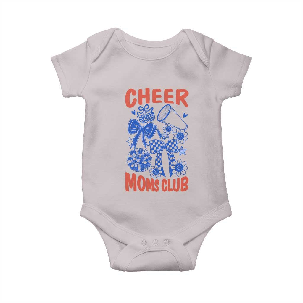 Cheer Moms Club Baby Onesie Funny Cheerleading Mom Mother’s Day Gift TS14 Ice Gray Print Your Wear