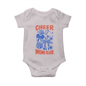 Cheer Moms Club Baby Onesie Funny Cheerleading Mom Mother’s Day Gift TS14 Ice Gray Print Your Wear