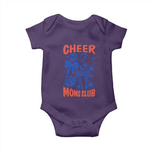 Cheer Moms Club Baby Onesie Funny Cheerleading Mom Mother’s Day Gift TS14 Purple Print Your Wear
