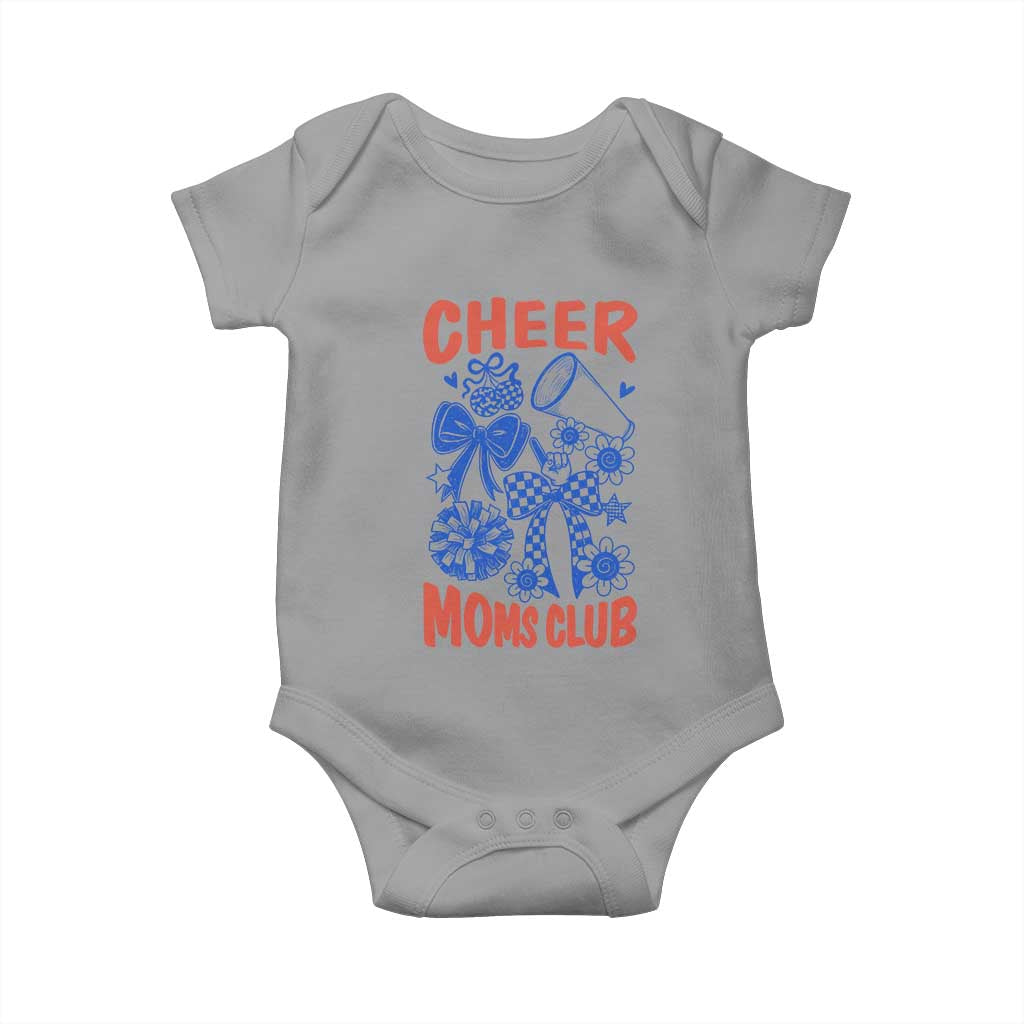 Cheer Moms Club Baby Onesie Funny Cheerleading Mom Mother’s Day Gift TS14 Sport Gray Print Your Wear