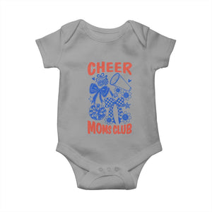 Cheer Moms Club Baby Onesie Funny Cheerleading Mom Mother’s Day Gift TS14 Sport Gray Print Your Wear