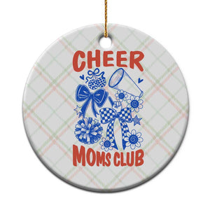Cheer Moms Club Ceramic Ornament Funny Cheerleading Mom Mother’s Day Gift TS14 1pc Christmas Plaid Print Your Wear