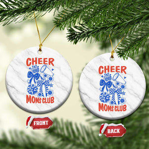Cheer Moms Club Ceramic Ornament Funny Cheerleading Mom Mother’s Day Gift TS14 1pc White Marble Print Your Wear