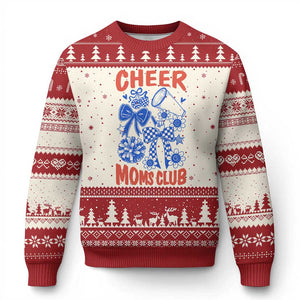Cheer Moms Club Ugly Christmas Sweater Funny Cheerleading Mom Mother’s Day Gift TS14 Beige Red Print Your Wear