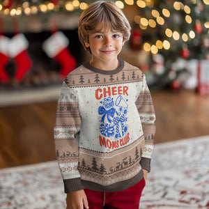 Cheer Moms Club Ugly Christmas Sweater Funny Cheerleading Mom Mother’s Day Gift TS14 Mocha Mousse Print Your Wear