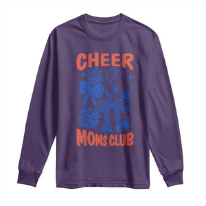 Cheer Moms Club Long Sleeve Shirt Funny Cheerleading Mom Mother’s Day Gift TS14 Purple Print Your Wear