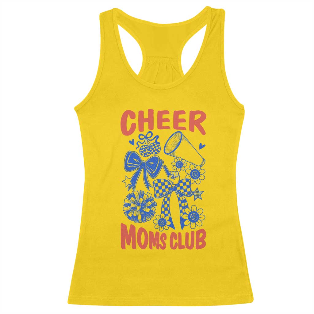 Cheer Moms Club Racerback Tank Top Funny Cheerleading Mom Mother’s Day Gift TS14 Daisy Print Your Wear