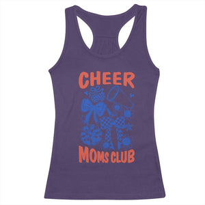 Cheer Moms Club Racerback Tank Top Funny Cheerleading Mom Mother’s Day Gift TS14 Purple Print Your Wear