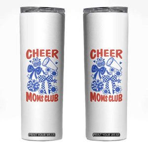 Cheer Moms Club Skinny Tumbler Funny Cheerleading Mom Mother’s Day Gift TS14 White Print Your Wear