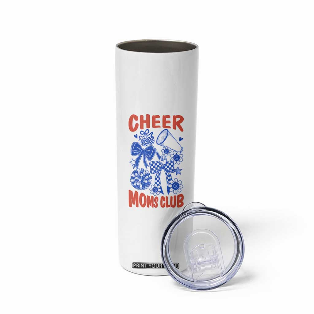 Cheer Moms Club Skinny Tumbler Funny Cheerleading Mom Mother’s Day Gift TS14 Print Your Wear