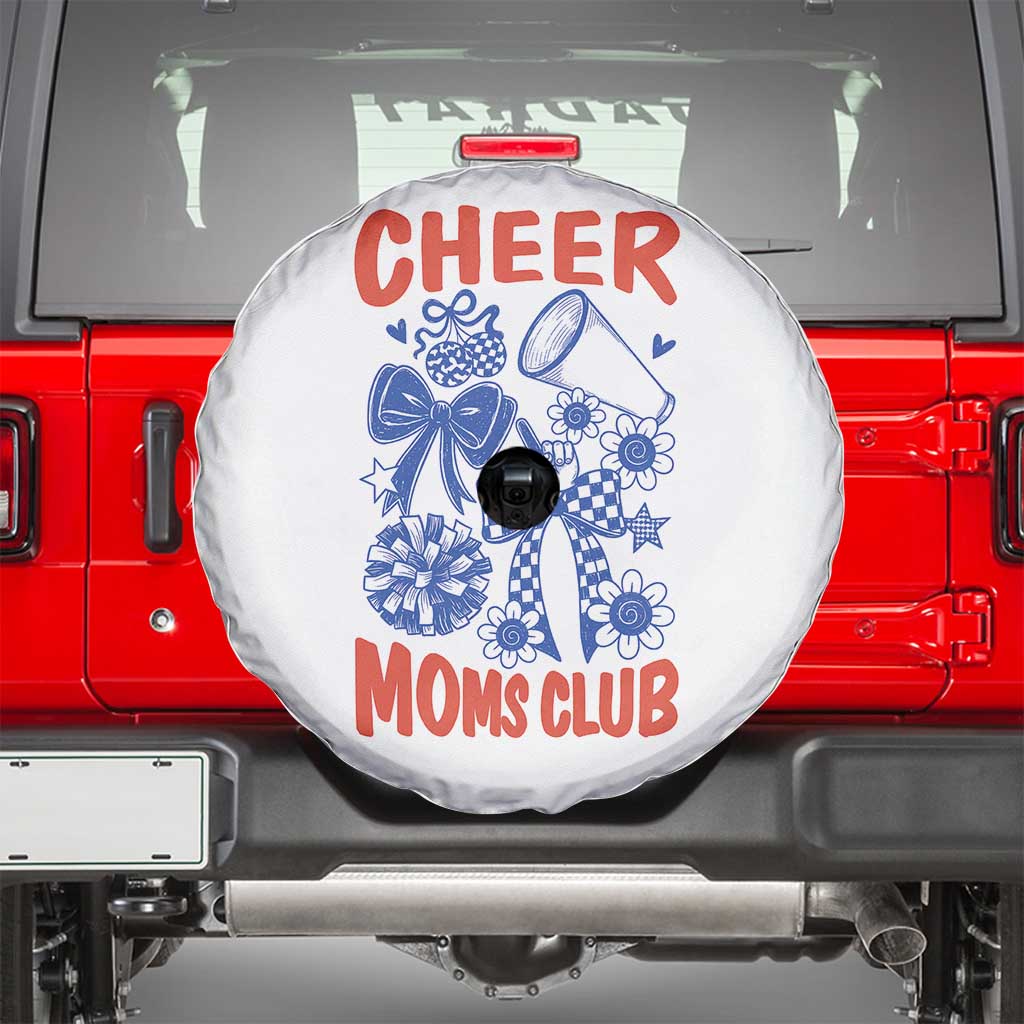 Cheer Moms Club Spare Tire Cover Funny Cheerleading Mom Mother’s Day Gift TS14 White Print Your Wear