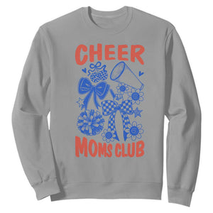 Cheer Moms Club Sweatshirt Funny Cheerleading Mom Mother’s Day Gift TS14 Sport Gray Print Your Wear