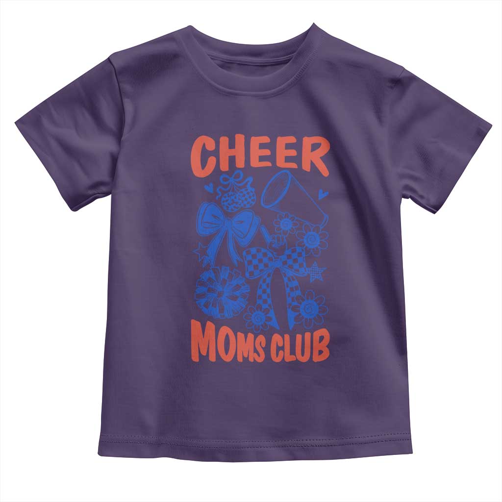 Cheer Moms Club Toddler T Shirt Funny Cheerleading Mom Mother’s Day Gift TS14 Purple Print Your Wear