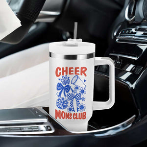 Cheer Moms Club Tumbler With Handle Funny Cheerleading Mom Mother’s Day Gift TS14 Print Your Wear