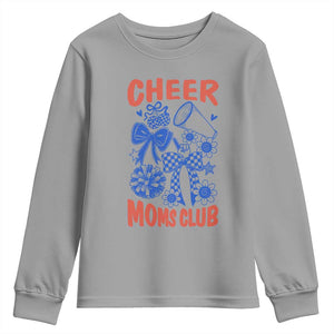 Cheer Moms Club Youth Sweatshirt Funny Cheerleading Mom Mother’s Day Gift TS14 Sport Gray Print Your Wear
