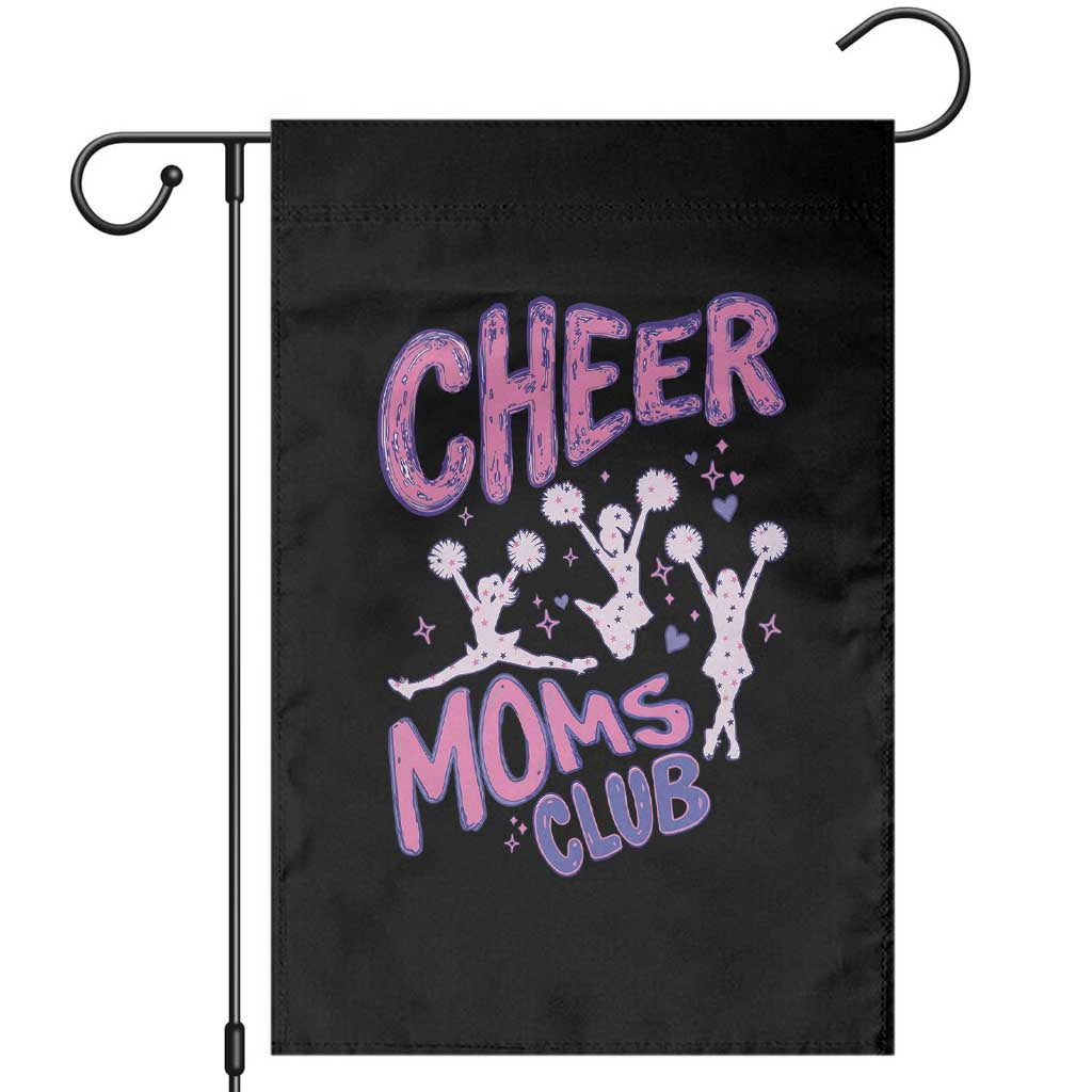 Cheer Moms Club Garden Flag Cheerleader Mom Mother’s Day Gift TS14 Black Print Your Wear