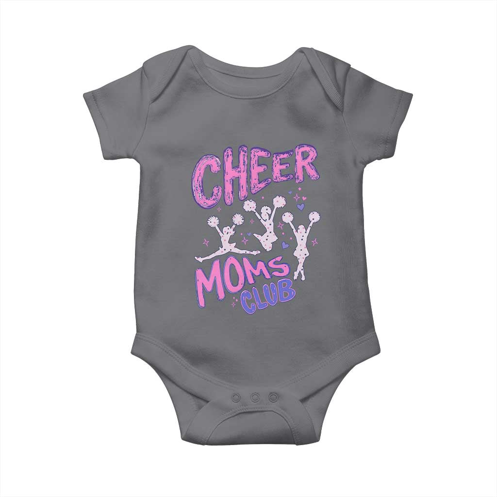 Cheer Moms Club Baby Onesie Cheerleader Mom Mother’s Day Gift TS14 Charcoal Print Your Wear