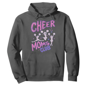 Cheer Moms Club Hoodie Cheerleader Mom Mother’s Day Gift TS14 Dark Heather Print Your Wear